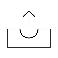 Outbox Mail Upload Box Software vector icon