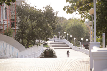 город курорт в солнечный день осенний день 