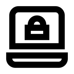 Notebook Lock Security Protect Protection Secure vector icon