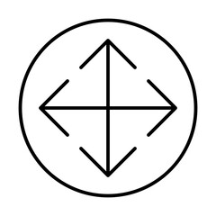 Move Interface App Gui Software Buttons vector icon