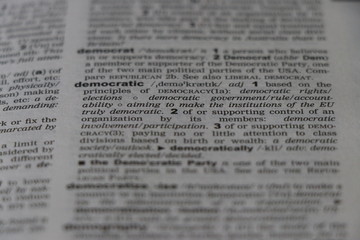 Obraz premium Democracy meaning