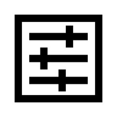 Obraz premium Mixer Vertical Media Multimedia Electronics Hardware vector icon