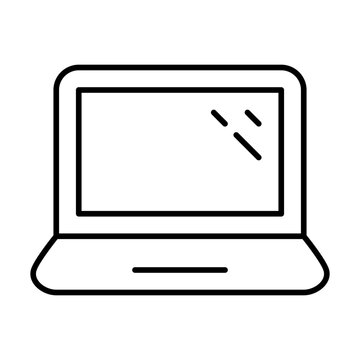 Notebook Computer Hardware Digital Device Electronics vector icon