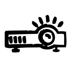 Projector Presentation Powerpoint Keynote Speech Business vector icon