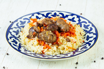 Lamb pilaf with carrot
