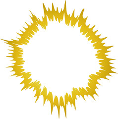 Distorted explosion illustration