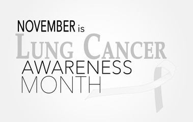 November is lung cancer awareness month, background
