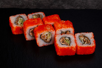 Japanese roll with eel