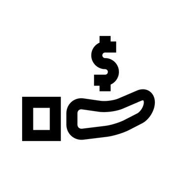 Revenue Dollar Finance Money Exchequer Cash vector icon