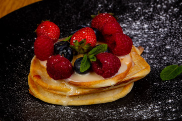 Pancakes with berries