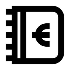 Report Euro Finance Money Exchequer Cash vector icon