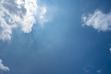 blue sky with cloud