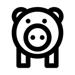 Piggy Savings Jar Finance Money Cash Bank vector icon
