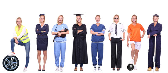 Obraz premium Beautiful working woman