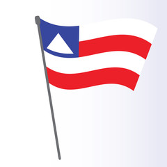 Flag of Bahia, Brazil design with illustration design