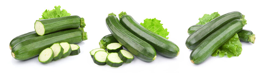 zucchini vegetables isolated