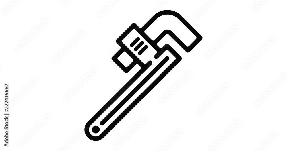 Poster adjusting line icon motion graphic animation with alpha channel.