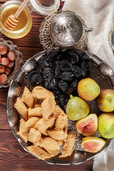 sunflower halva on the table.