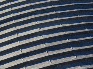 gray roof of an old factory