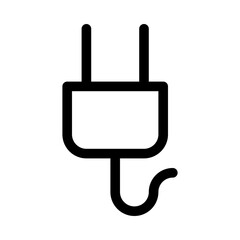Obraz premium Power Plug Media Multimedia Electronics Hardware vector icon