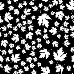 Autumn vector seamless pattern.