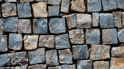 Rural old colored cutting stone background texture