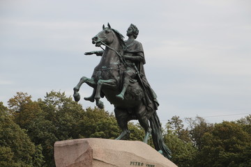 Bronze horseman Tzar Peter 1 , Saints Petersburg .Russia 