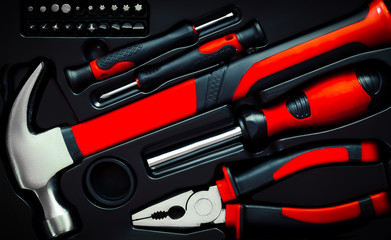 set of different tools for work