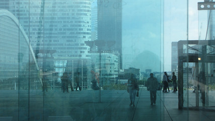 Fototapeta na wymiar Paris. La Defence. City of glass