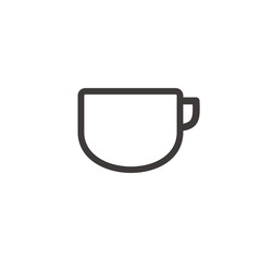 Cup of tea or coffee icon vector