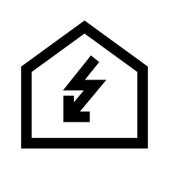 Power House Ecology Nature Environmental Protection Reserve Energy vector icon