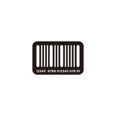 Barcode icon vector