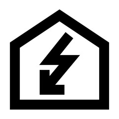 Power House Ecology Nature Environmental Protection Reserve Energy vector icon