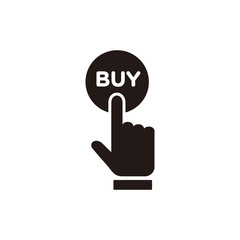 Click buy icon vector