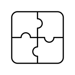 Puzzle Office Productivity Efficiency Performance Optimization vector icon