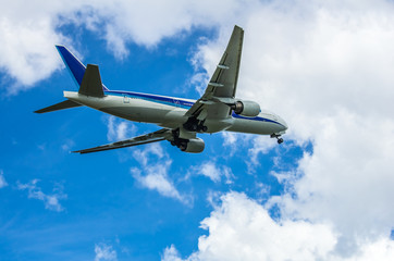 離陸直後のジェット旅客機