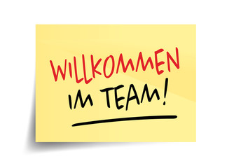 Willkommen im team