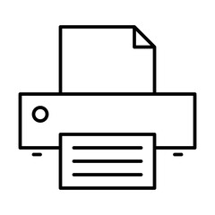 Print Computer Interface User Program vector icon