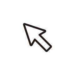 Arrow cursor click icon symbol