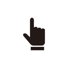 Hand cursor click icon symbol