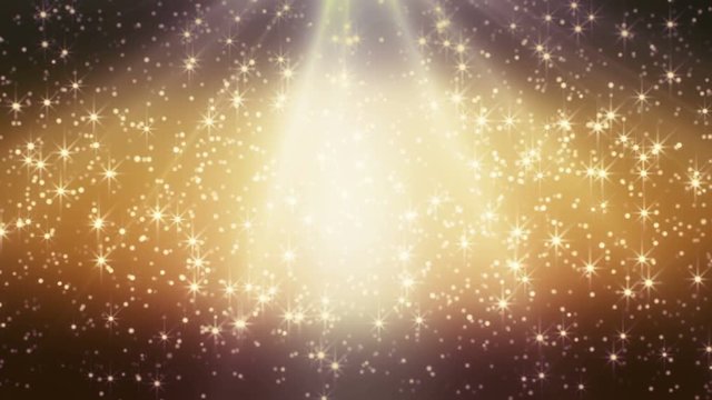 Christmas background falling golden stars seamless looping background 