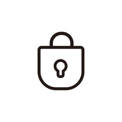 Lock icon vector