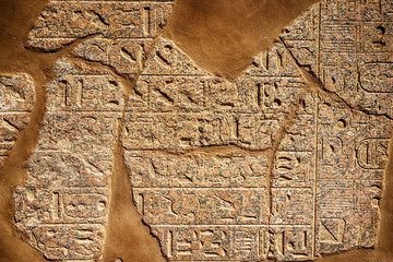 hieroglyph texture from Egypt karnak