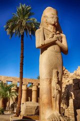 Great Hypostyle Hall and clouds at the Temples of Karnak