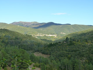 Fototapeta na wymiar Panorama sur les Cévennes, occitanie, france