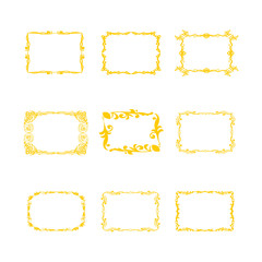 Grunge frames vector set