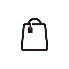 Shopping bag icon symbol