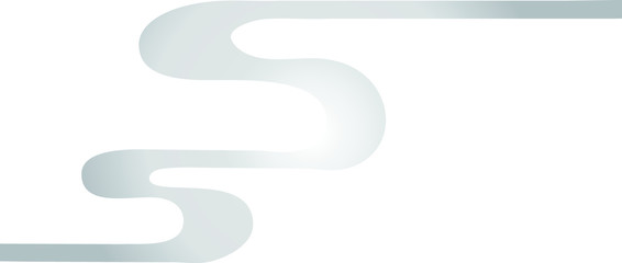 Silver Abstract curve design