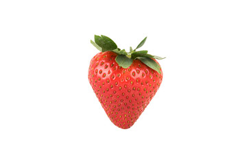 strawberry fruit isolated on white background