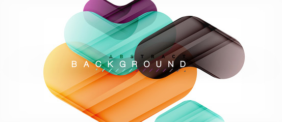 Colorful glossy arrows abstract background